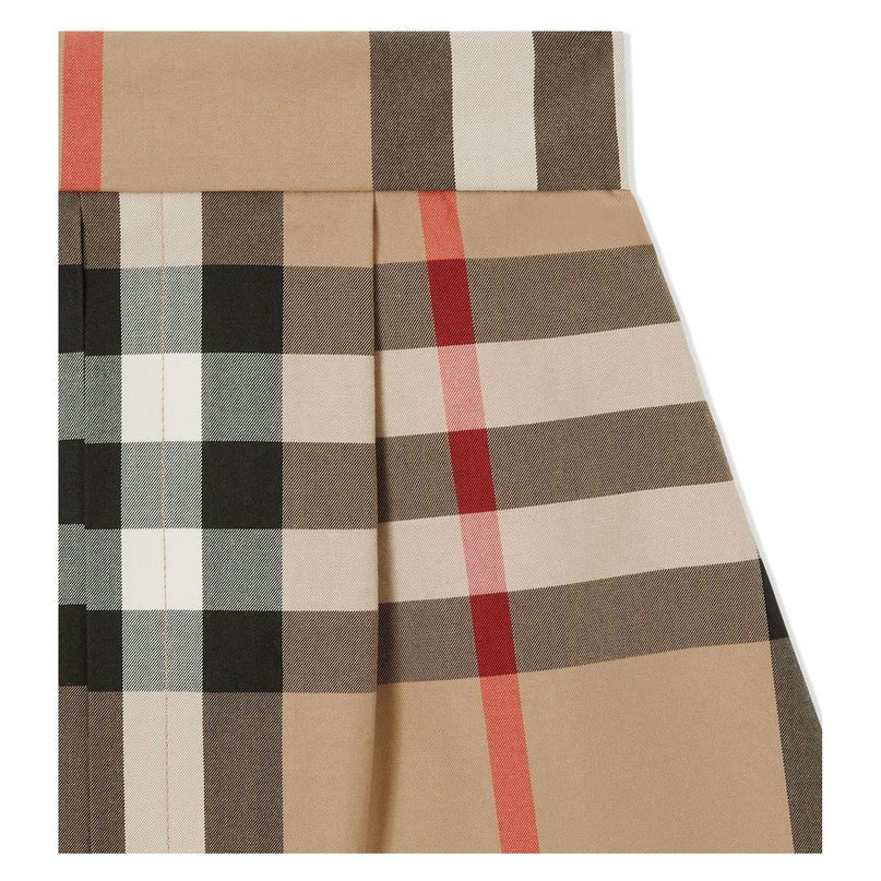 burberry-8061826-Beige Checkered Skirt-140338-a7028