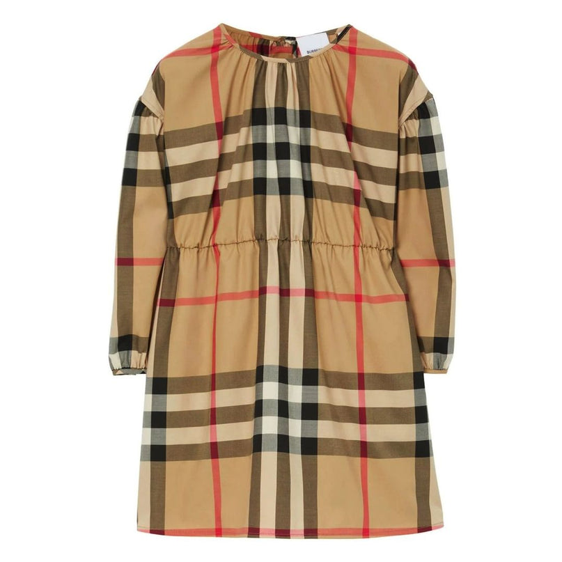 burberry-8069100-Beige Check Dress-126551-a7028