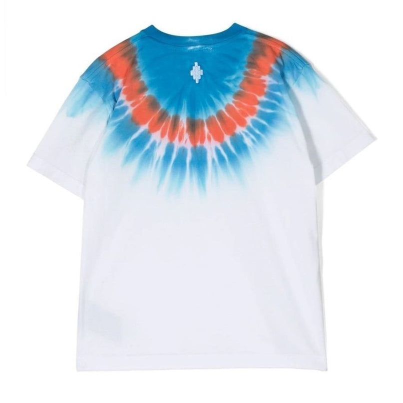 marcelo-burlon-cbaa001s23jer0060140-White Tie-Dye Cotton T-Shirt