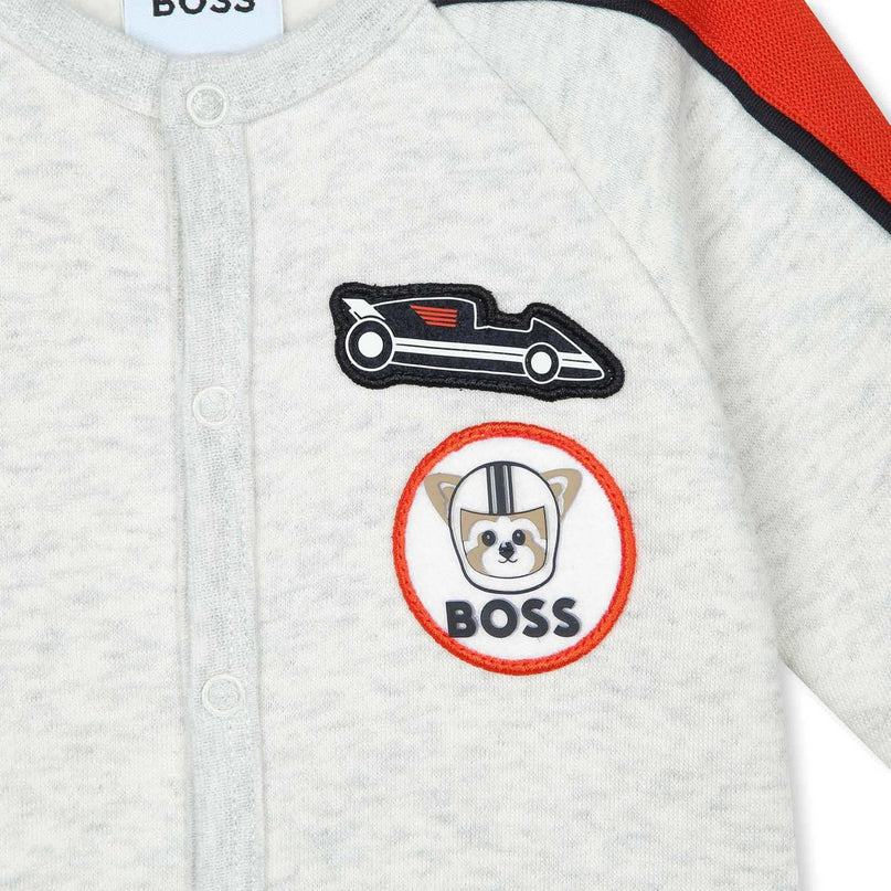 boss-j98436-a10-Logo-Embroidered Knitted Pyjama (set of two)