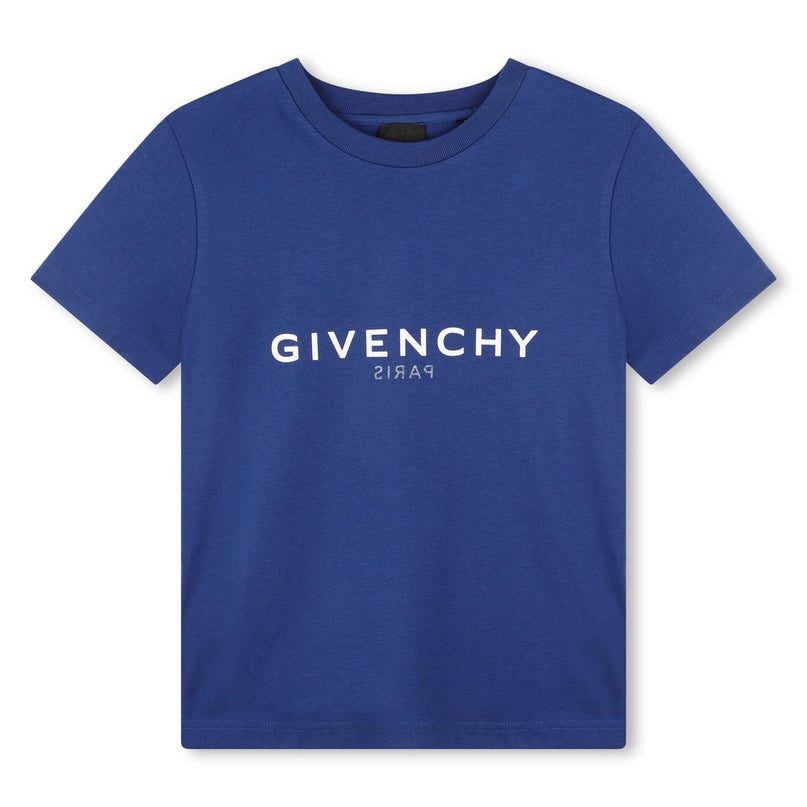 givenchy-h25446-841-Blue Logo T-Shirt