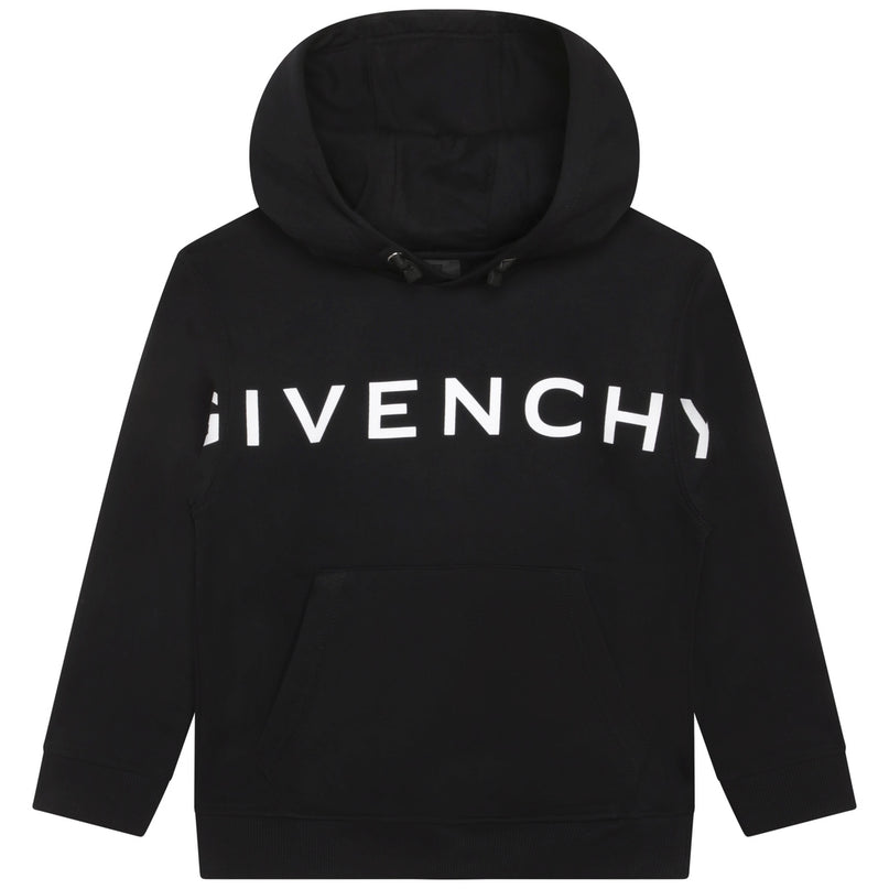 givenchy-h25474-09b-Black Logo Hoodie