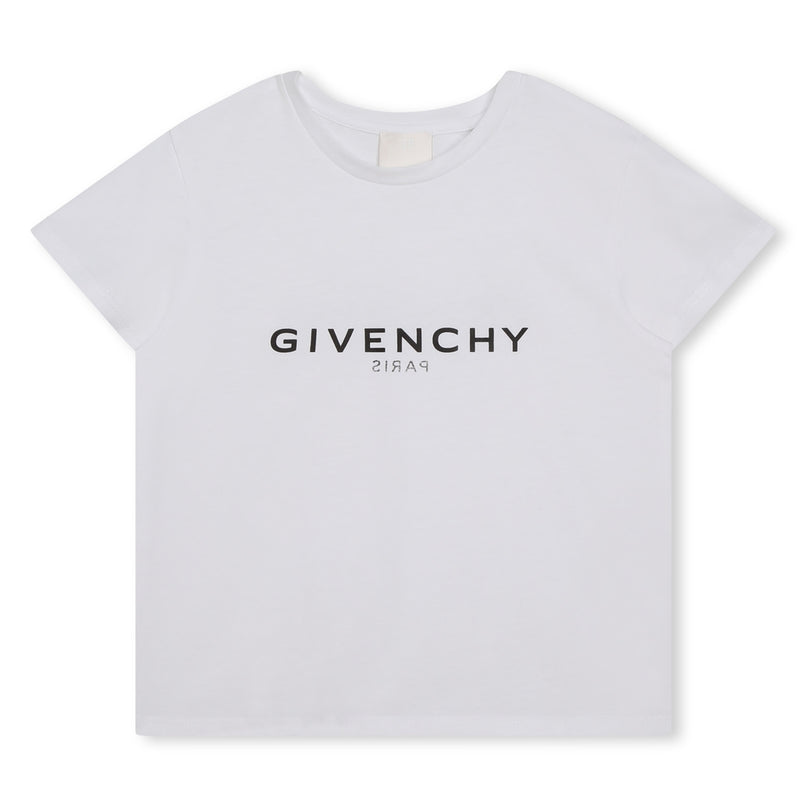 givenchy-h15329-10p-White Logo T-Shirt