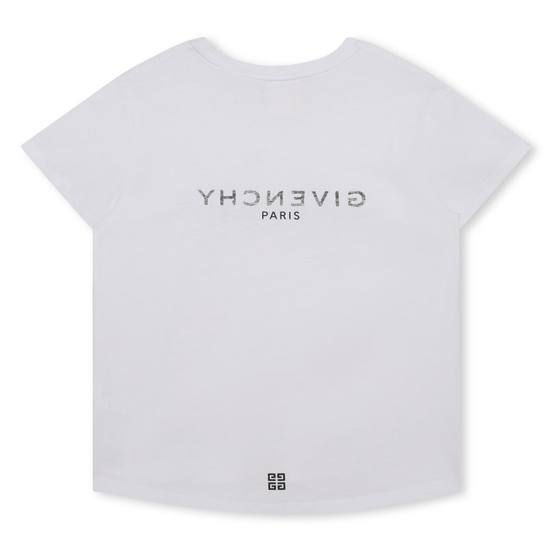 givenchy-h15329-10p-White Logo T-Shirt