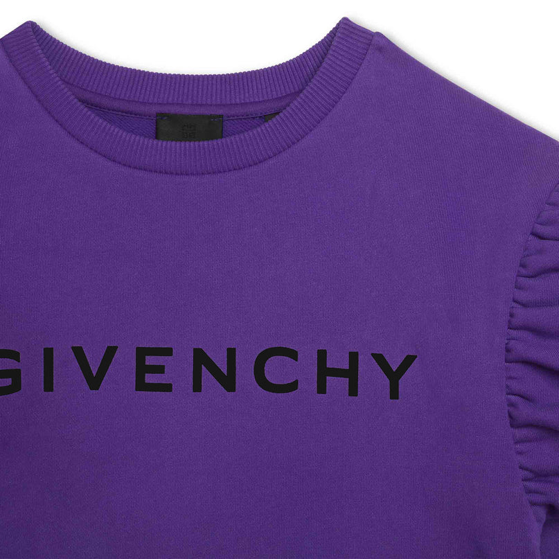 givenchy-h12303-91c-Purple Long Sleeved Dress