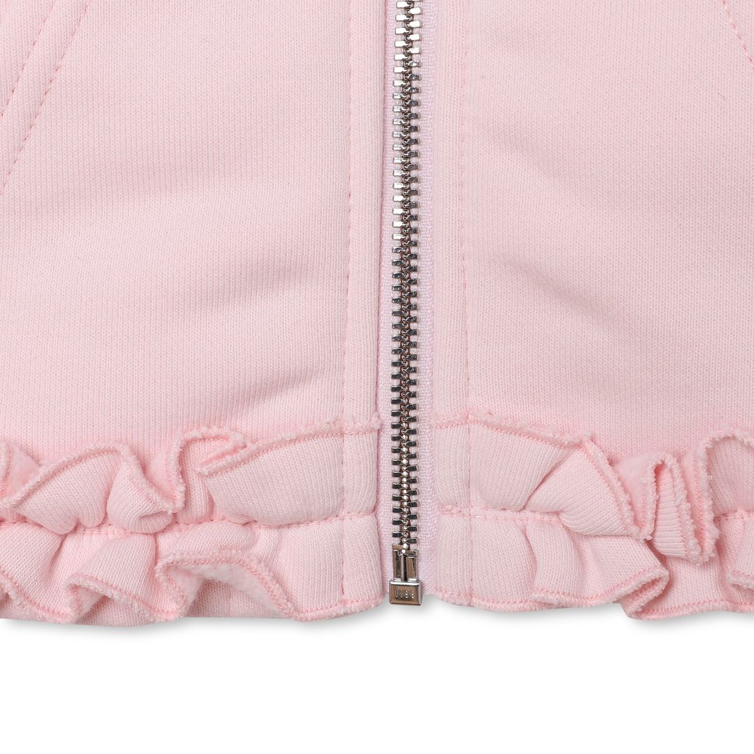 Pink Logo Cotton Blend Jersey Hoodie - kids atelier