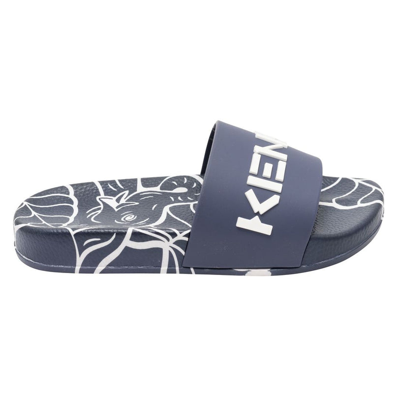 Kenzo-KU-NAVY-AQUA SLIDES-K59033-848