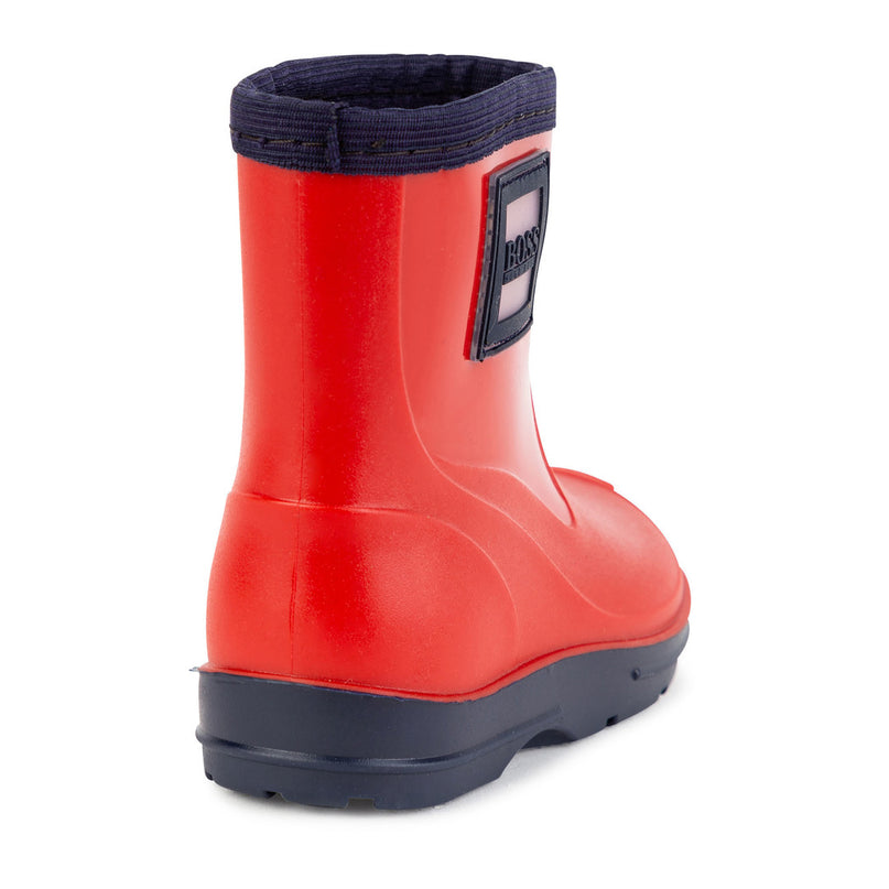 boss-Red Rubber Wellington Boots-j09156-97e