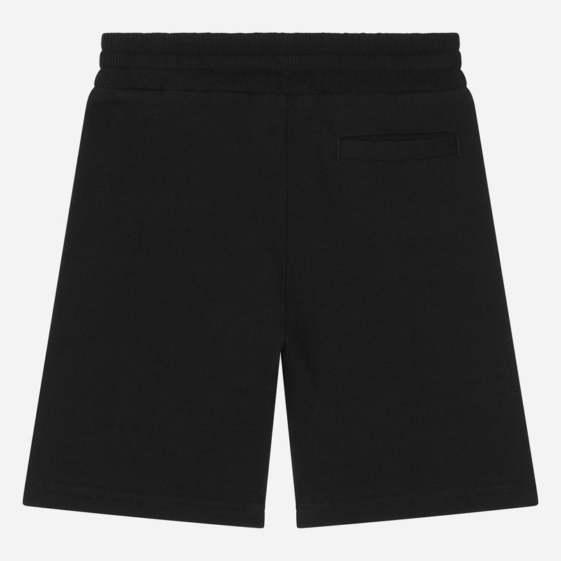 dg-l4jqr1-g7m4r-n0000-Black Logo Plaque Shorts