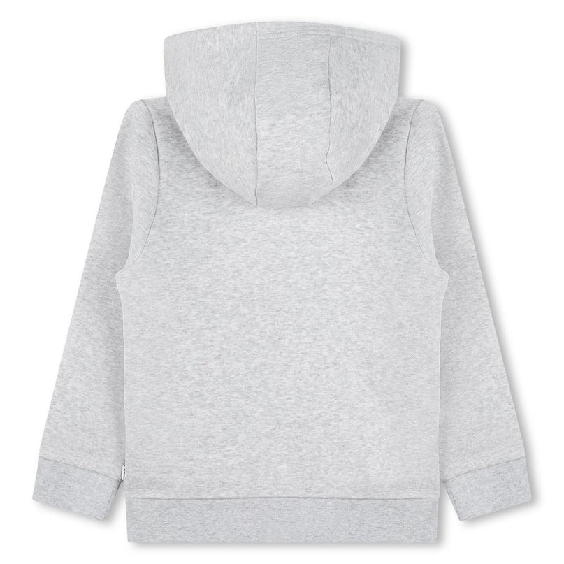 Gray Logo Hooded Zip Up