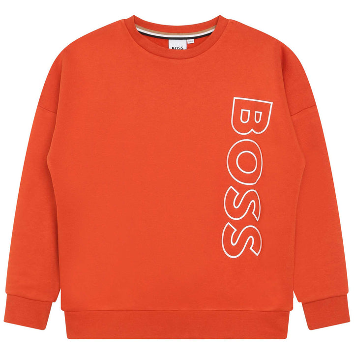 Orange Side Logo Sweatshirt