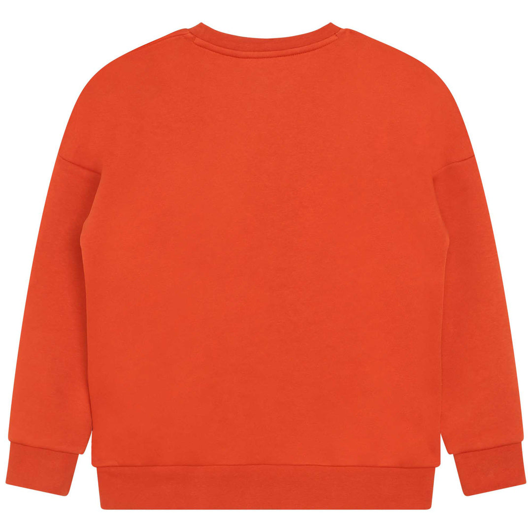 Orange Side Logo Sweatshirt