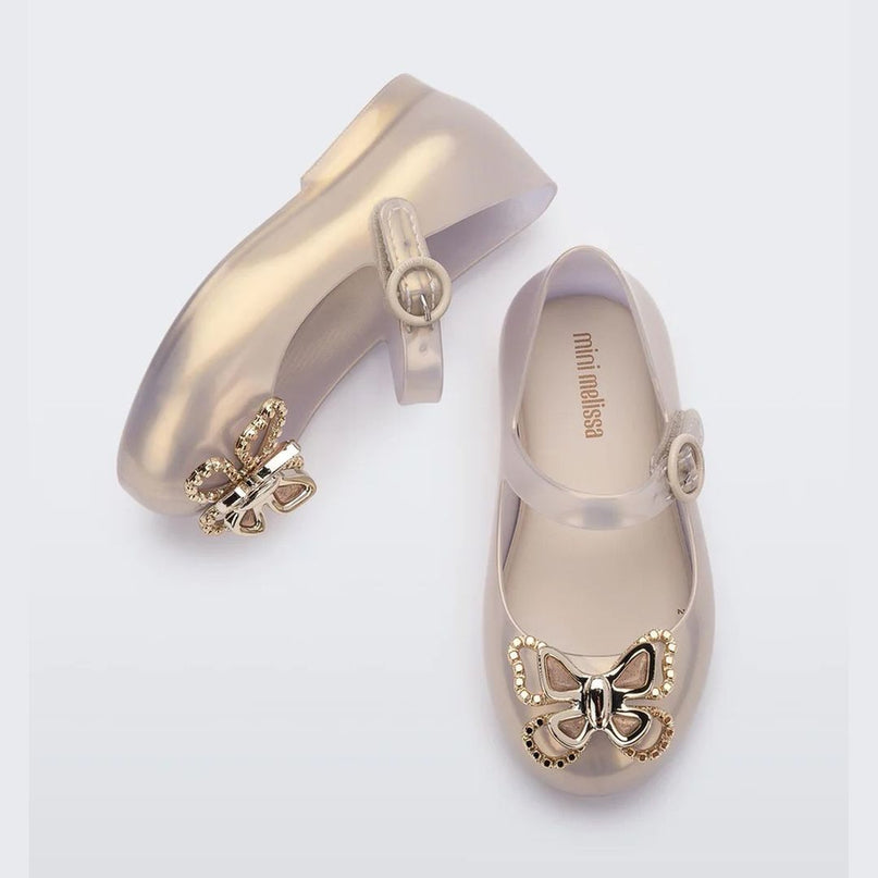 melissa-mini-melissa-sweet-love-fly-bb-35717-as457-Pearly Gold Sandals