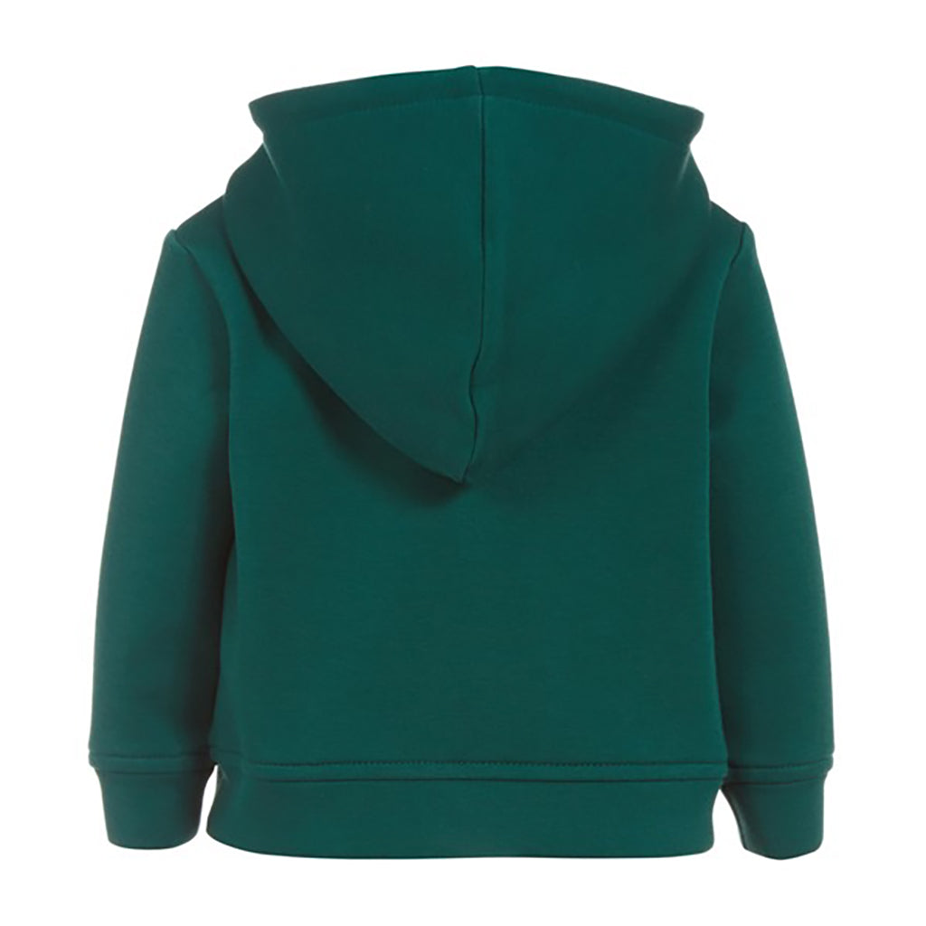 Green Double Jersey Zip hoodie
