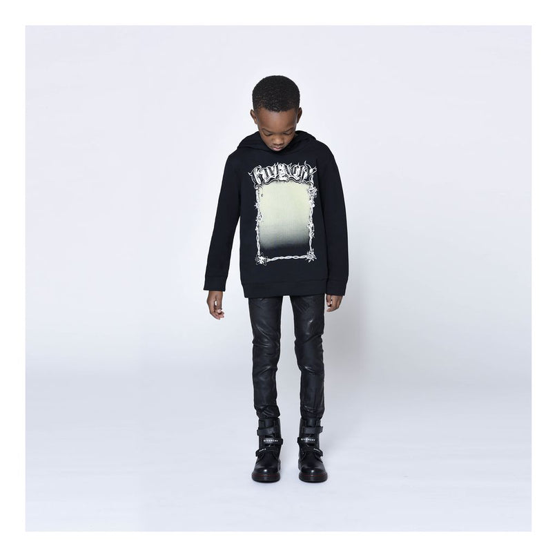 givenchy-Black Logo Hoodie-h25298-09b