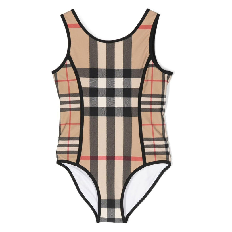 burberry-8061849-Beige Check Swimsuit-126589-a7028