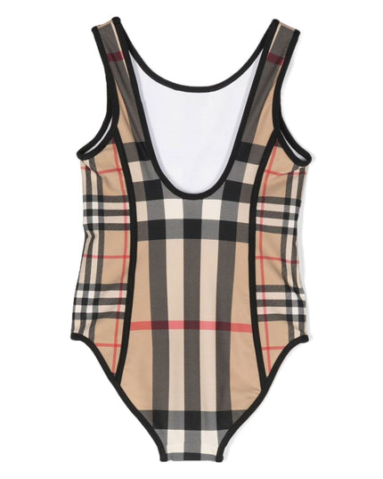 burberry-8061849-Beige Check Swimsuit-126589-a7028