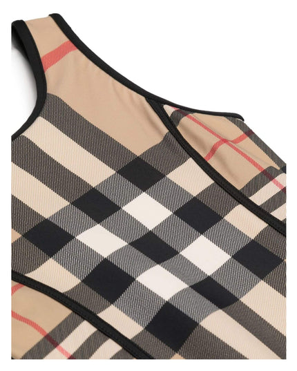 burberry-8061849-Beige Check Swimsuit-126589-a7028