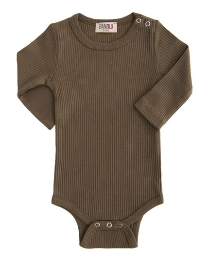 kids-atelier-banblu-gender-neutral-baby-boy-girl-unisex-green-olive-ls-modal-bodysuit-51176-olive