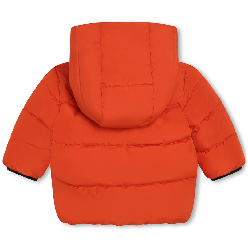 Orange Logo Puffer Jacket