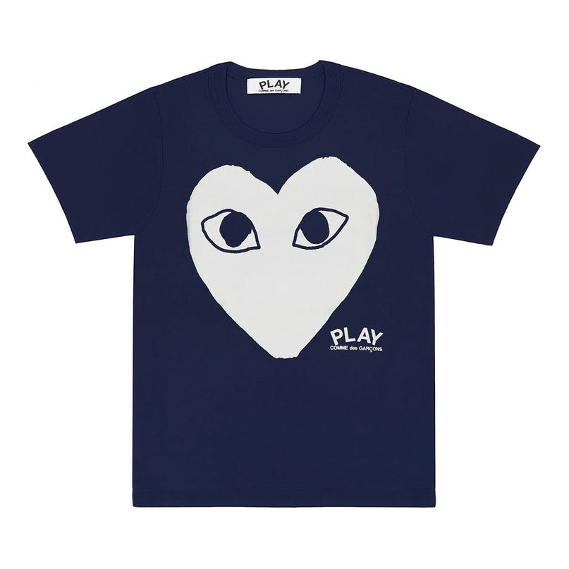 comme-des-garcons-Navy Heart T-Shirt-az-t179-051-1