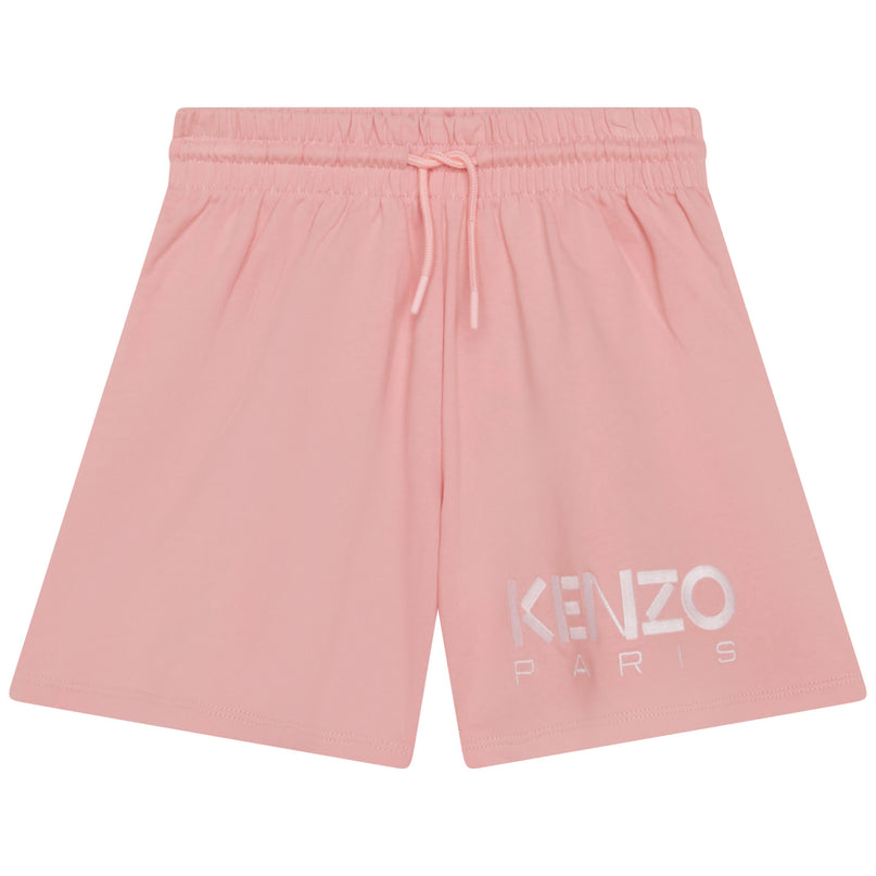 kenzo-k14253-46g-Pink Logo Shorts