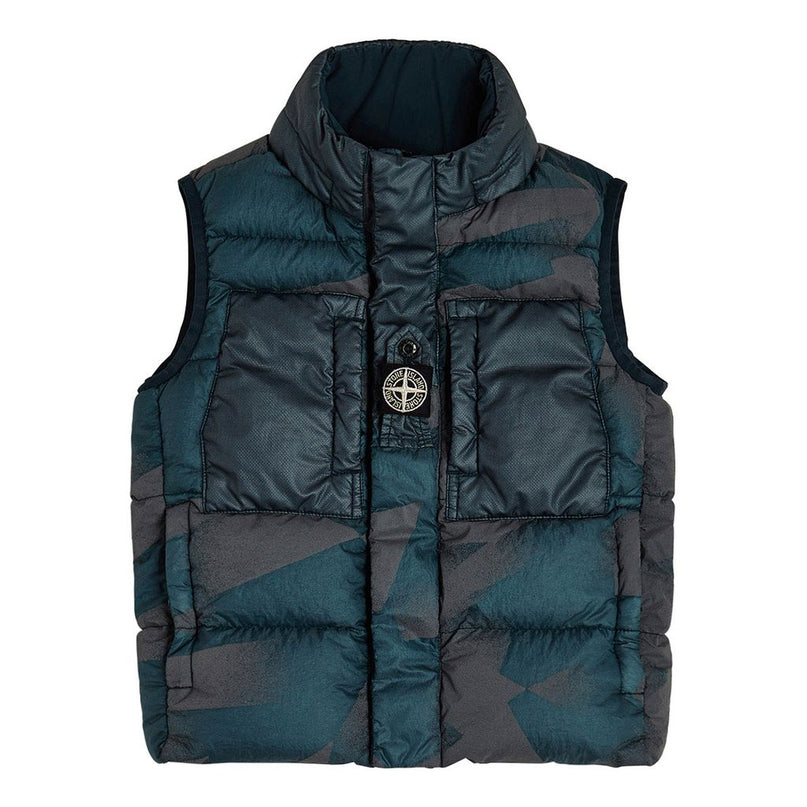 stone-island-Green Sleeveless Realdown Jacket-mo7516g0235-v0057