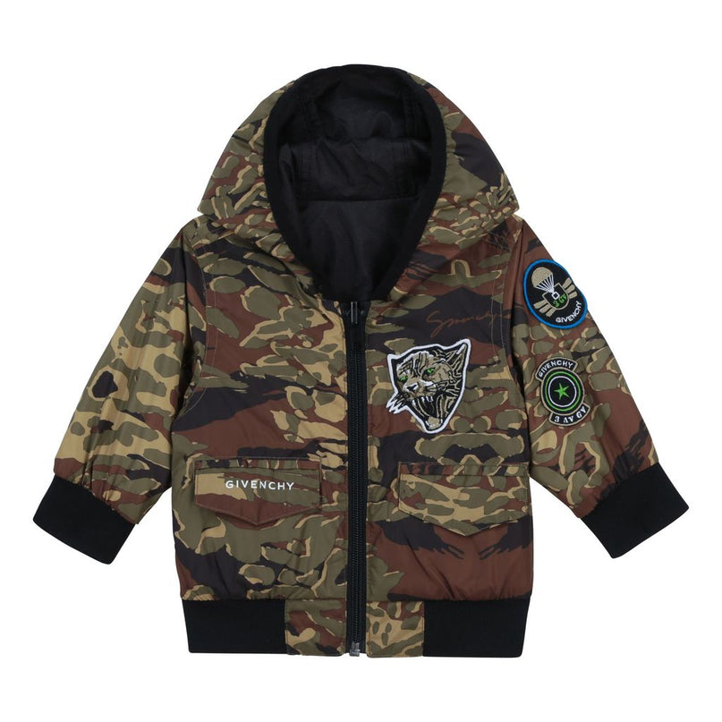 givenchy-Green Camo Reversible Jacket-H06046-64H