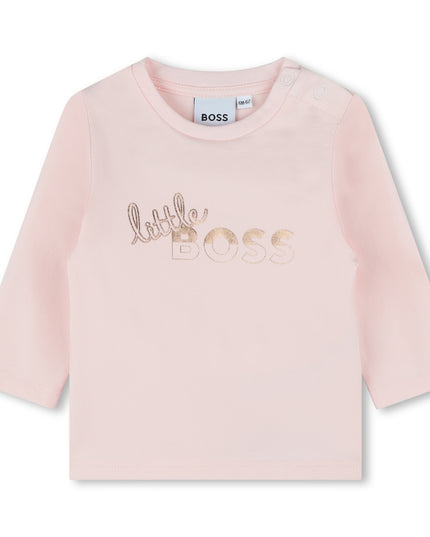 boss-j95367-44l-Pink & Rose Gold Cotton Top