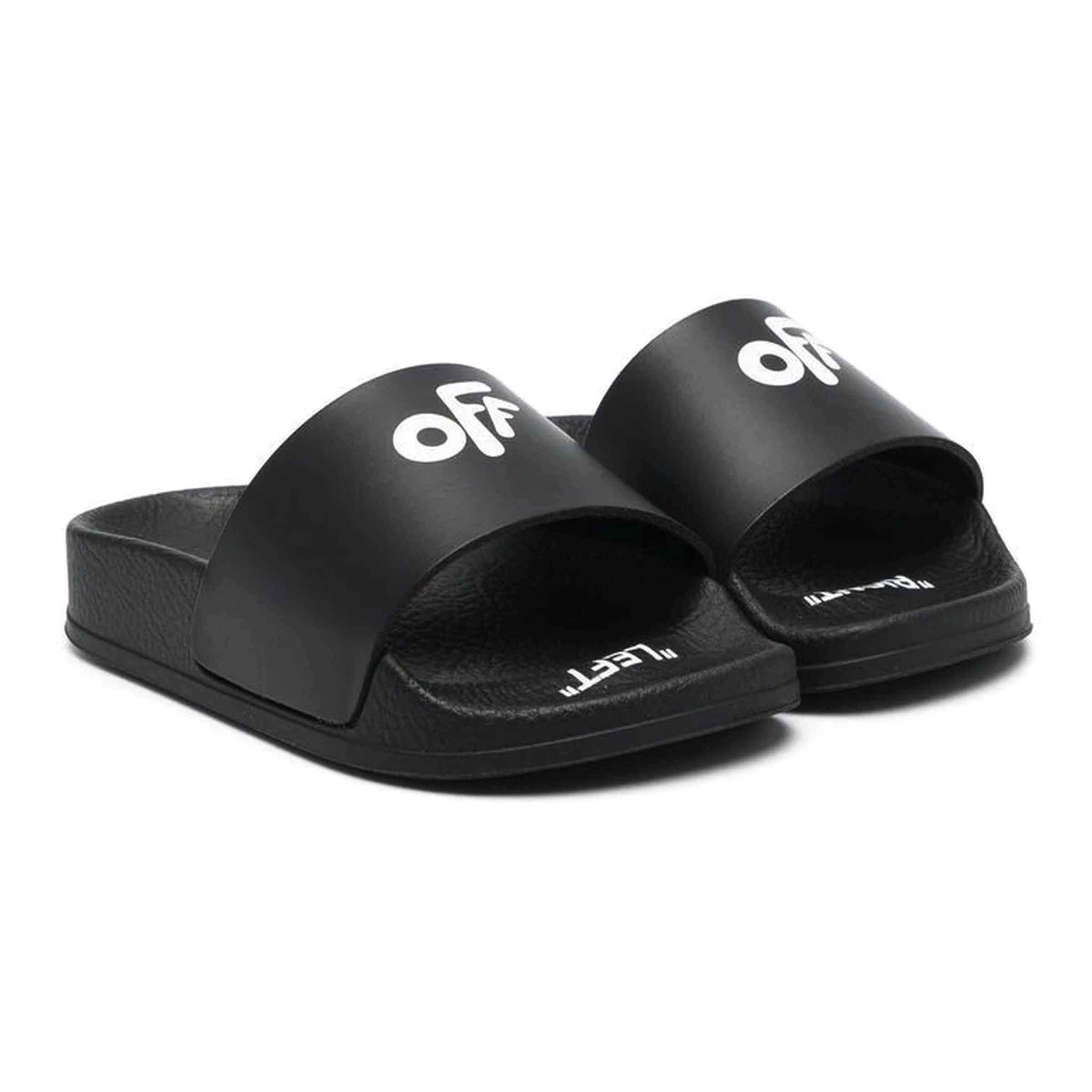 Black Logo Pool Slides