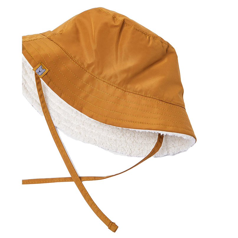 Brown Reversible Bucket Hat