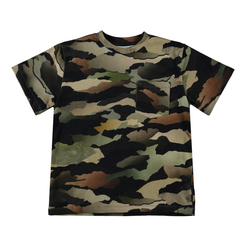 molo-ROD Blue Camo T-Shirt-1w22a216-6670