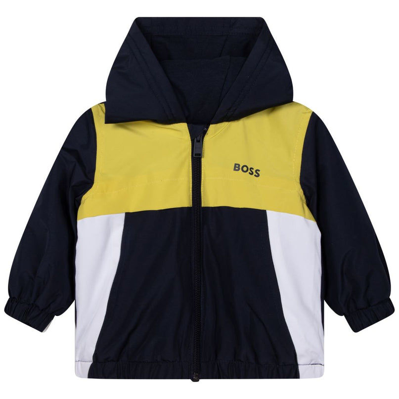 boss-Navy Hooded Jacket-j06249-849