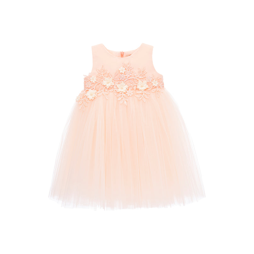 kids-atelier-tulleen-baby-girl-peach-sleeveless-floral-tulle-dress-ss19601-salmon