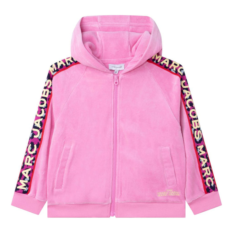 marc jacobs-w15626-465-Pink Zip-Up Hoodie