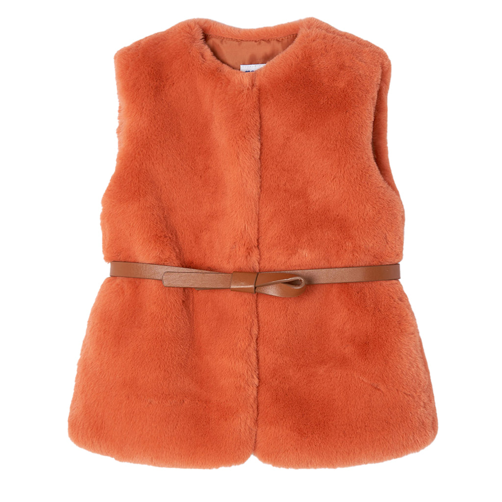 Orange fur outlet vest