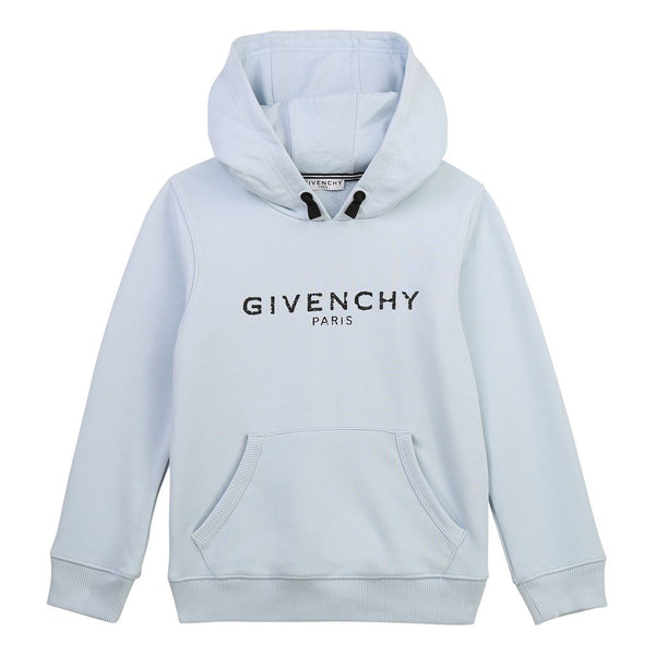 Givenchy Baby Blue Distressed Logo Sweater – Savonches