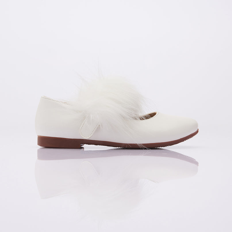  kids-atelier-perla-kid-girl-snow-white-matte-fur-strap-flats-v92b-snow-white