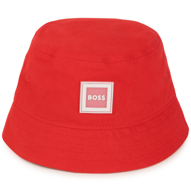 BOSS-KB-BRIGHT RED-BUCKET HAT-J21251-992