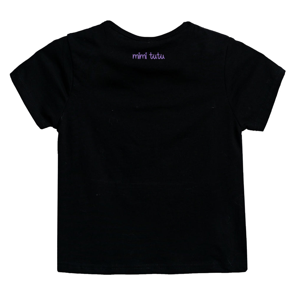 Black Teddy Bear Logo T-Shirt - kids atelier