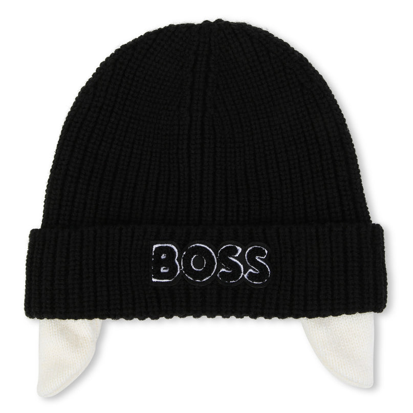 Black Logo Knitted Hat