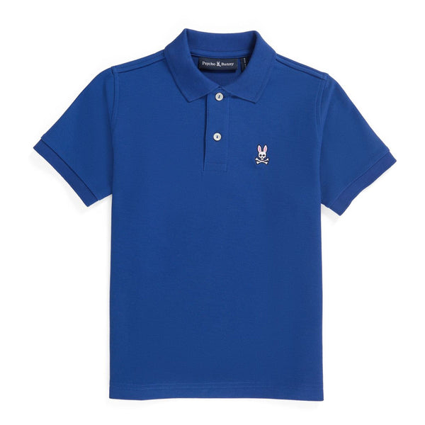 Psycho Bunny-B0K937Y1PC-KIDS EMBROIDERED POLO-466 COOL BLUE - kids atelier