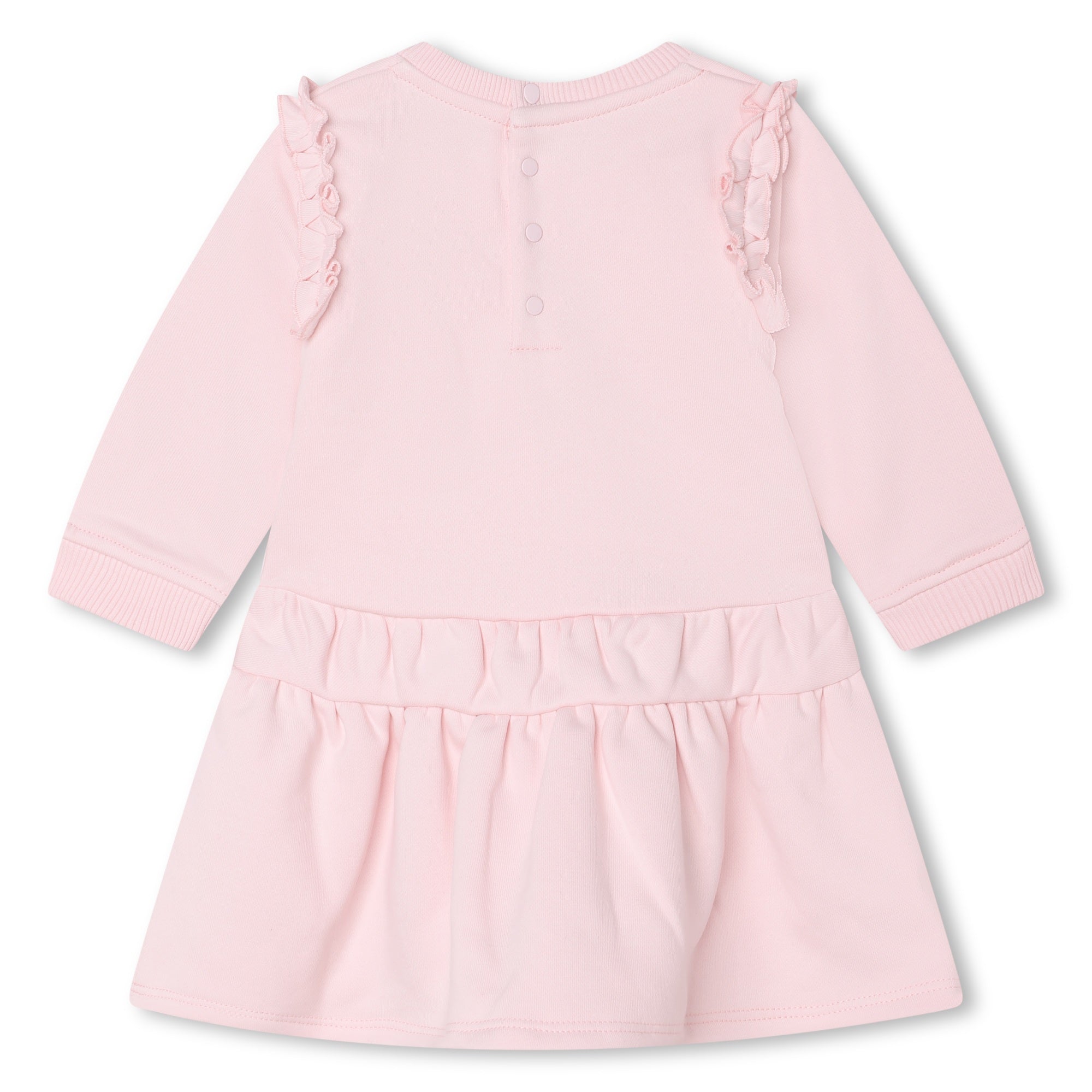 Givenchy Kids logo-print ruffled dress - Pink