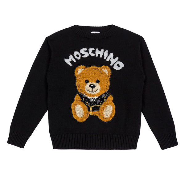 Moschino Kids Toy Bear print hoodie - Red