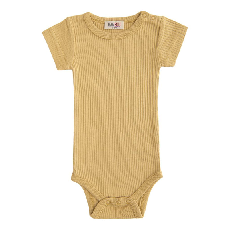 banblu-Yellow SS baby-boy-girl-Modal Bodysuit-51177