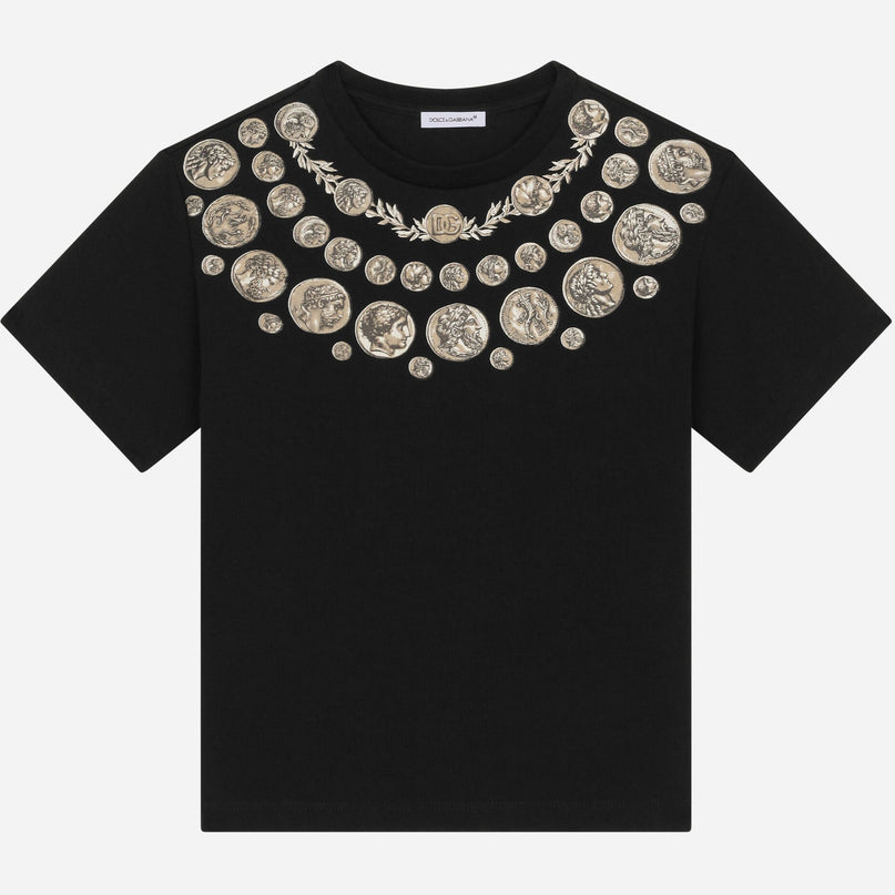 dg-Black Multi Coin Print T-Shirt-l4jtey-g7j8h-hn4rg