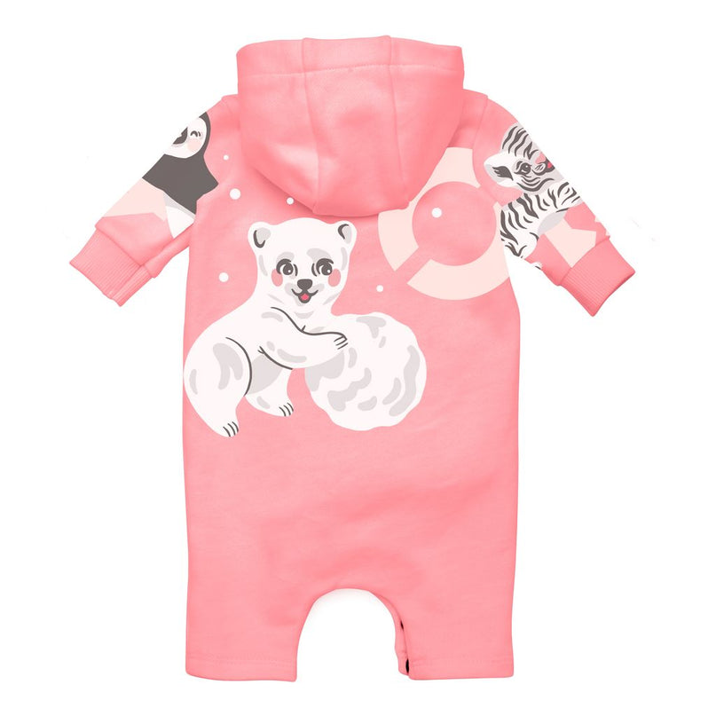 kenzo-Pink Logo Romper-k92026-493