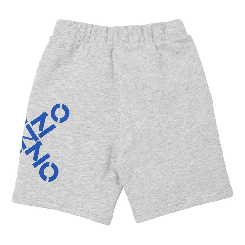 kenzo-Gray Logo Shorts-k24232-a07