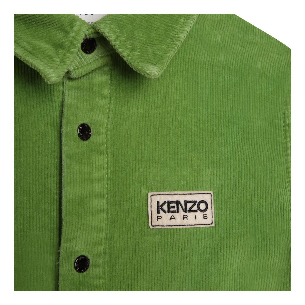 KENZO Leopard-print cotton overshirt