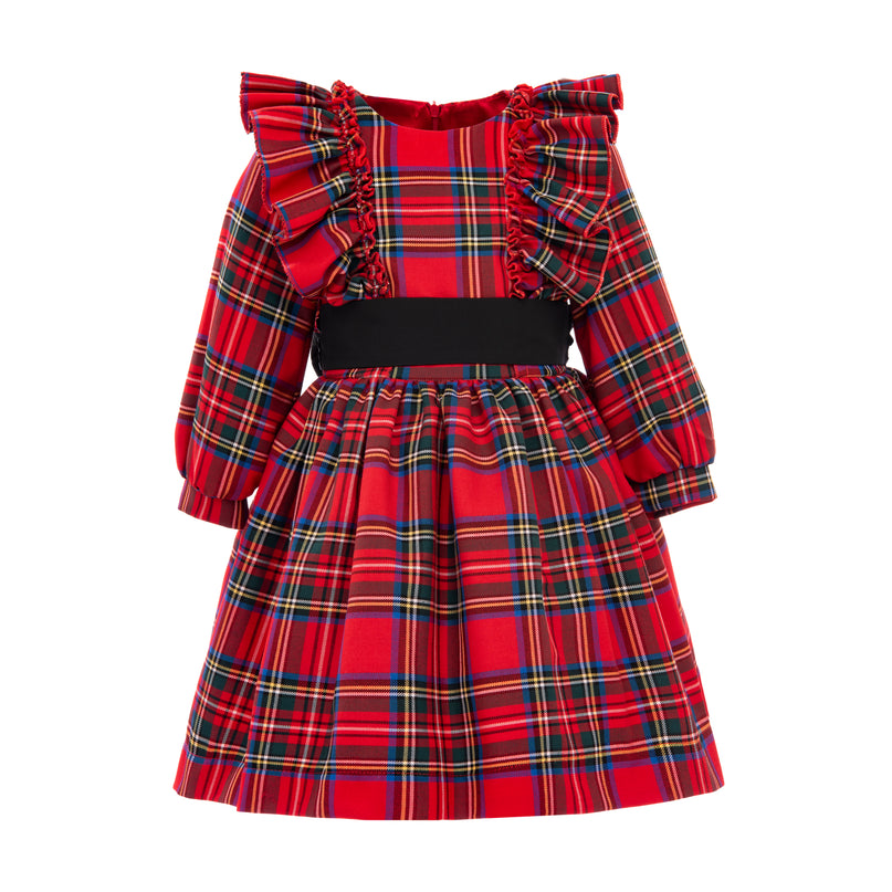 kids-atelier-tulleen-kid-baby-girl-red-pepperlane-plaid-dress-t92212